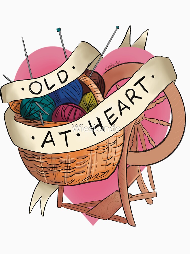 Old at Heart Spinning wheel knitting yarn by Wieskunde