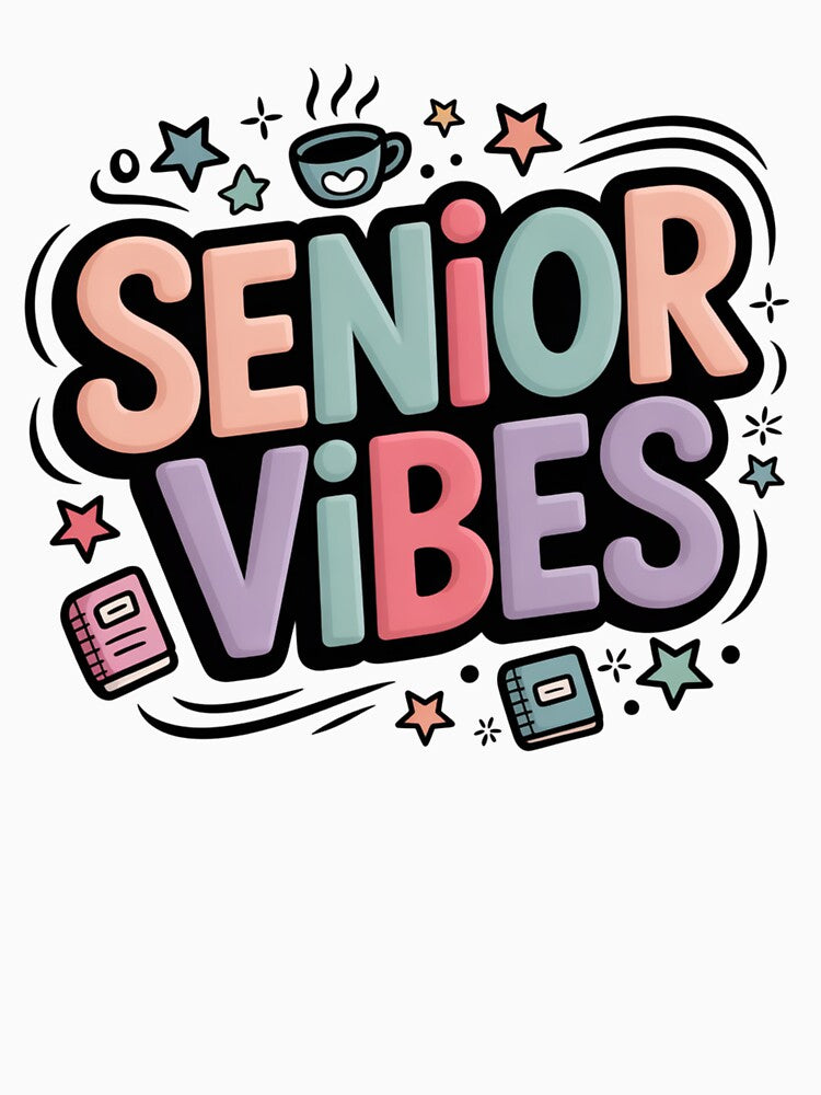 Senior Vibes Cute Pastel Aesthetic Graduation 2026 by Okada's t-shirts & accessories