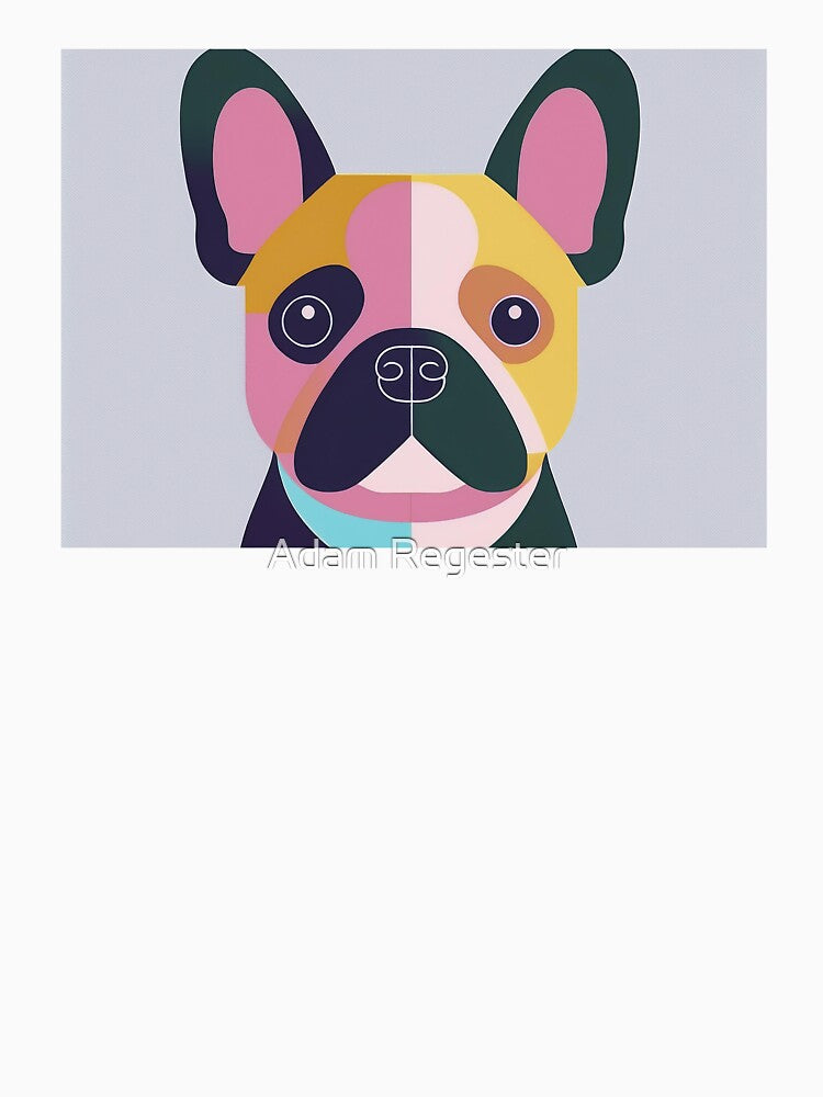 Graphic French Bulldog Portrait by Adam Regester