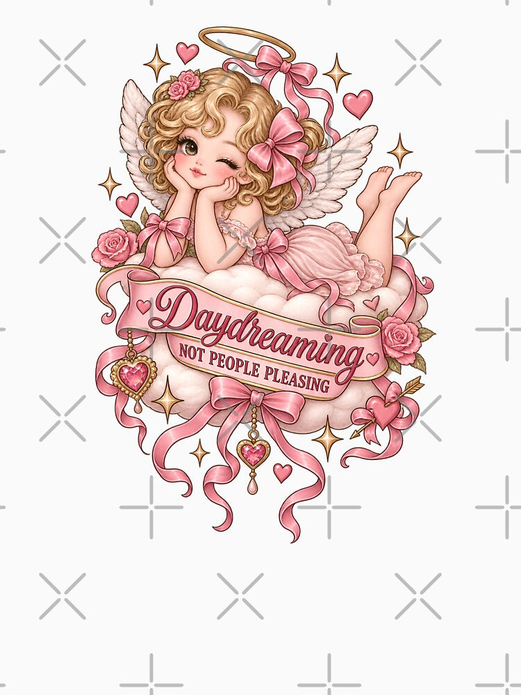 Daydreaming Not People Pleasing – Coquette Angel by AnteesocialTees