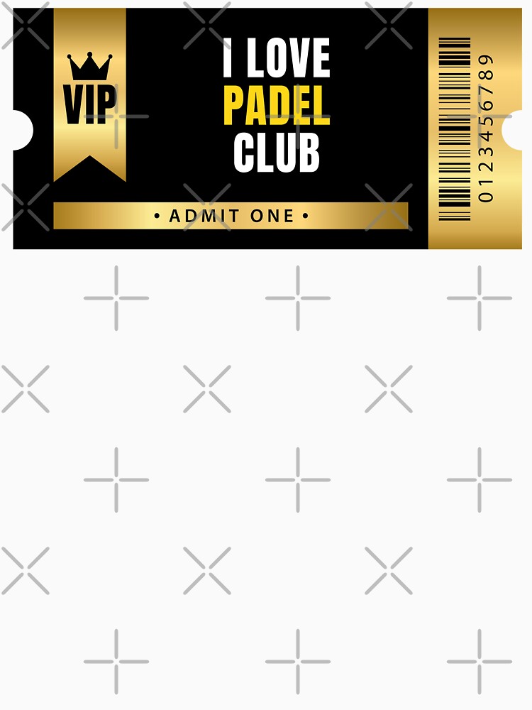 I Love Padel Club Ticket by MaryAller