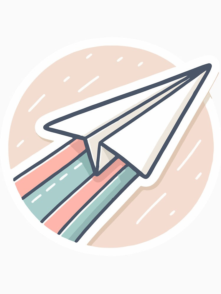 Paper Plane in Mid-Flight by OniumEth