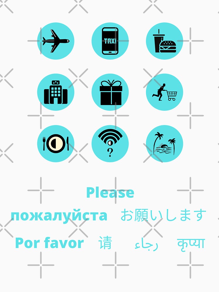 Travelling and Tourism Translator Icons by CLPDesignLab