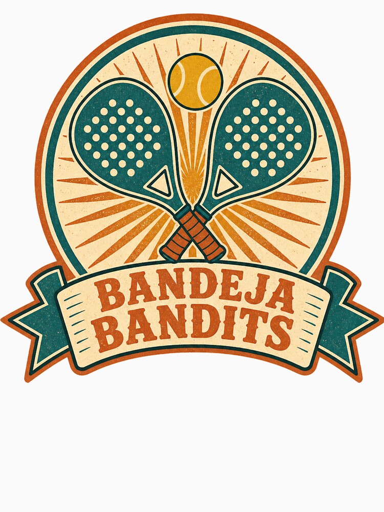 Bandeja Bandits Retro Padel Club Badge by BoosterShop