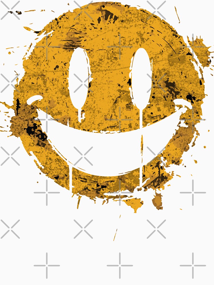 Acidic Decay - Urban Grunge Smiley Face by Sir Meow Meow