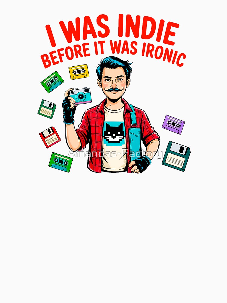Indie Hipster Retro Tech Ironic Statement by Amanda's Factory