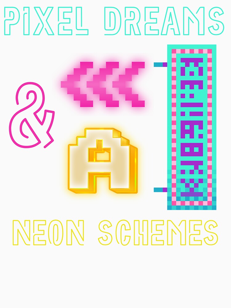 Pixel Dreams & Neon Schemes – Retro Gaming Neon Design by Gravly