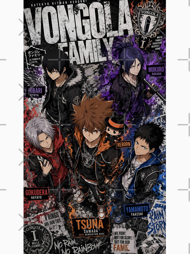 Anime Mafia Family Squad | Dark Streetwear Aesthetic Digital Art by Dyan4