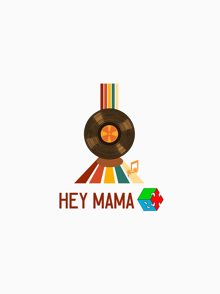 EXO CBX Hey Mama Retro 70s Disco Funk Vinyl Record Graphic by Gameshalah's Designs Hub