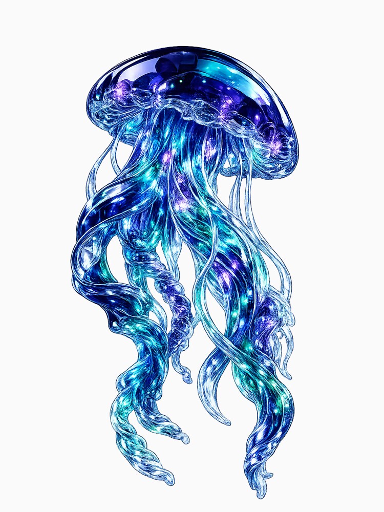 Glass Galaxy Jellyfish Sculpture by LiMarchee