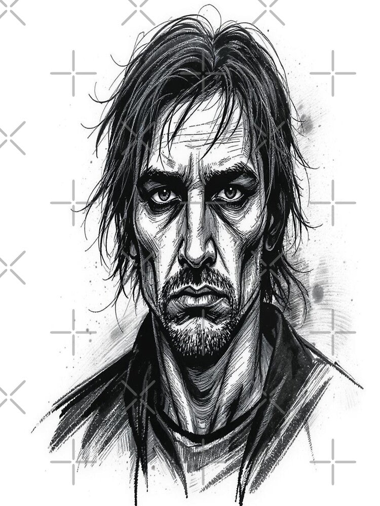 Hand-Drawn Grunge Portrait by TONSNAP