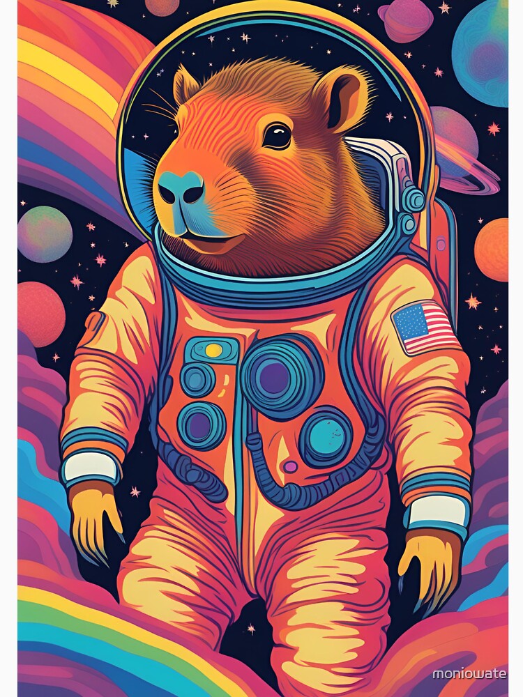 Capybara Space Explorer by moniowate