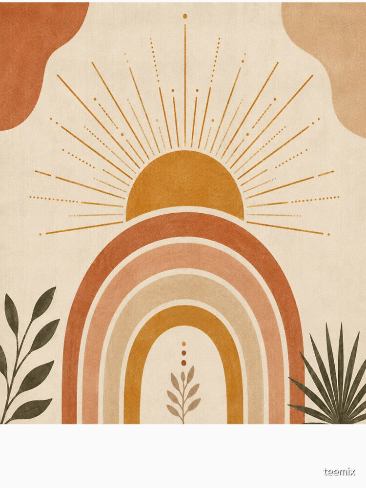 Boho Rainbow & Sunburst Minimal by teemix