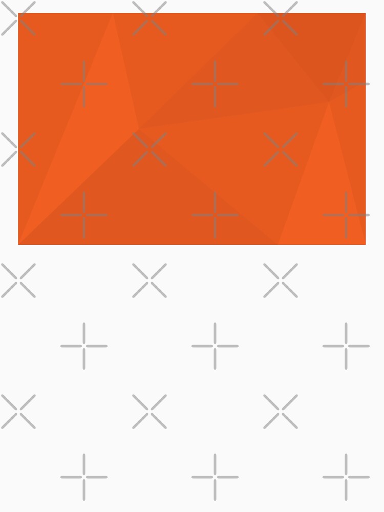 Orange, simple, modern, cool, trendy geometric illustration by theendup