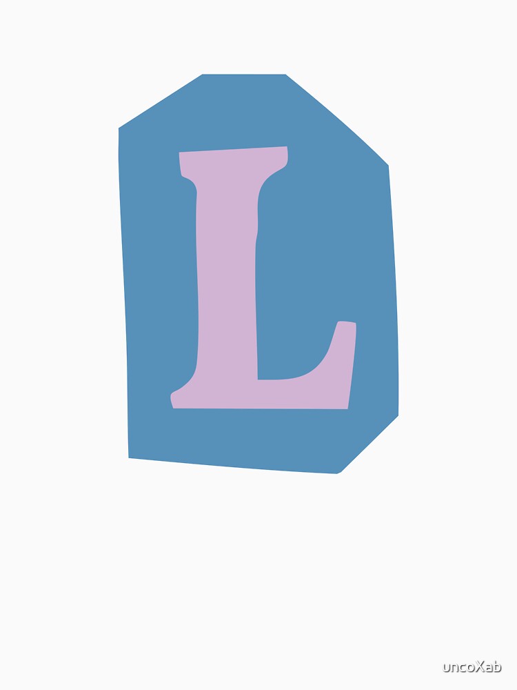 Letter L - Colorful Cutout Paper Collage Alphabet Initial by uncoXab