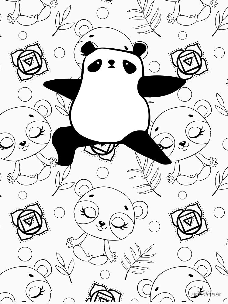 Panda Doing Yoga by LyricsWear