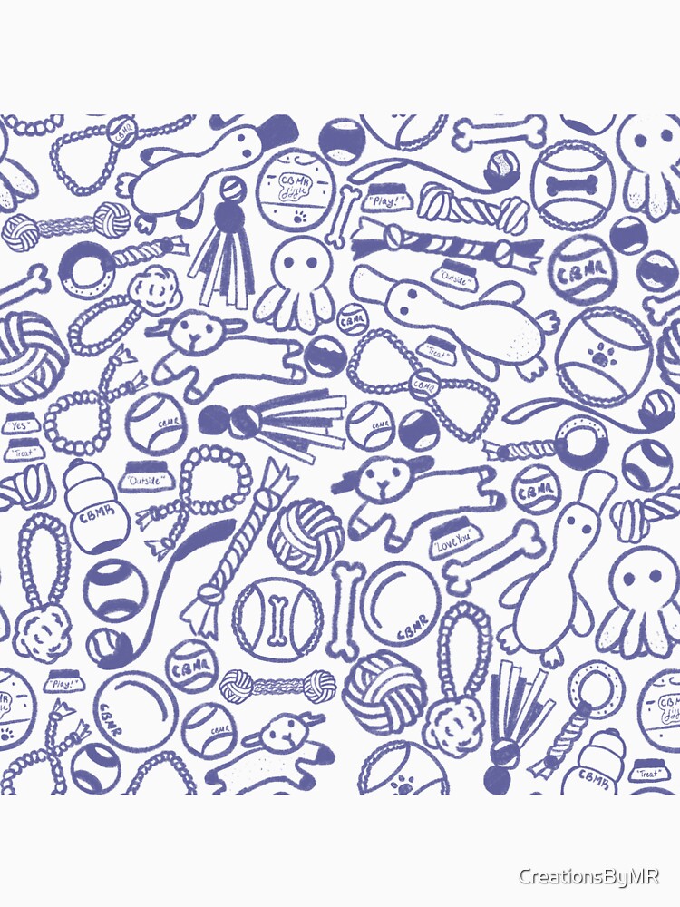 Dog Toy Pattern (Purple) by CreationsByMR