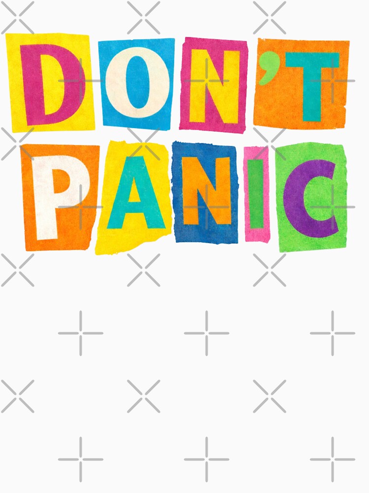 DON'T PANIC - Typography Design by Myra365Art