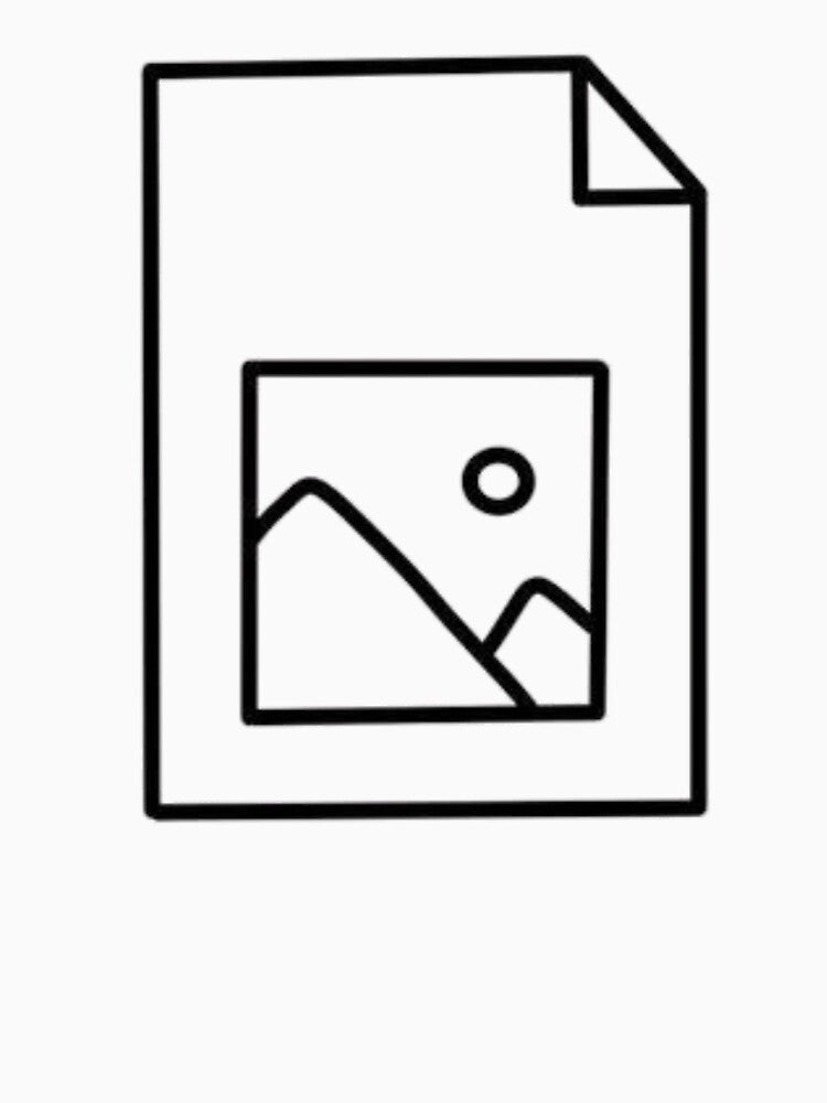 Broken Image File Icon Funny Minimalist Internet Glitch Tech Humor Sticker for Coders and Developers by HimBoo