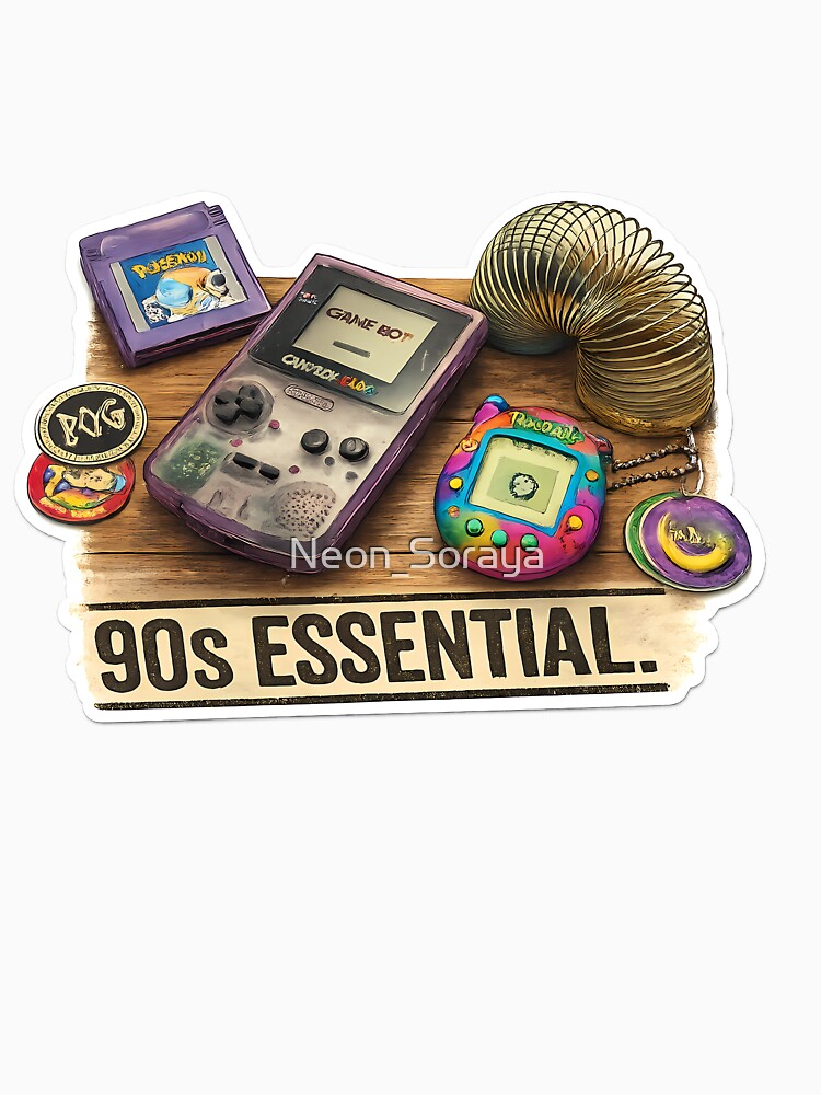 90s Essential – Vintage Tech Sticker Mashup by Neon_Soraya