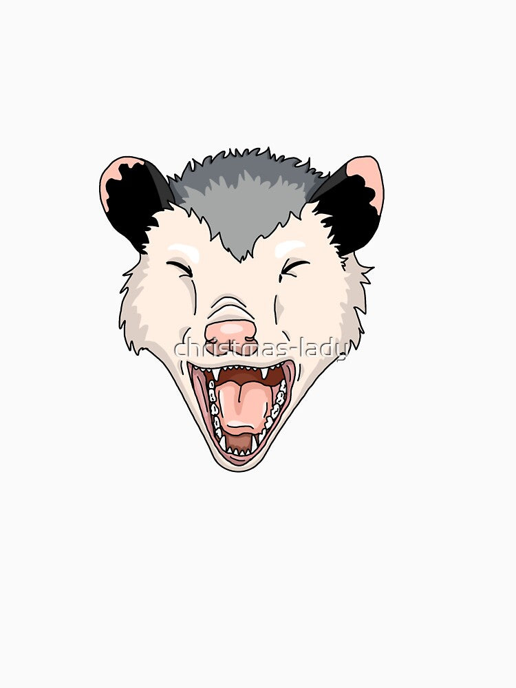 Screaming opossum face by christmas-lady