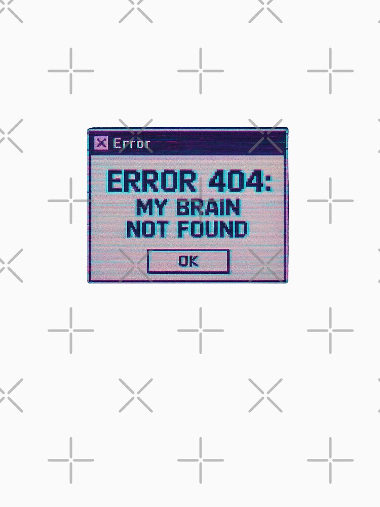Error 404 – Retro Computer Glitch Design | Y2K Aesthetic, VHS Distortion & Digital Nostalgia by Jennah