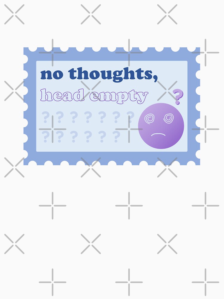No Thoughts, Head Empty Postage Stamp by lexa-jpg