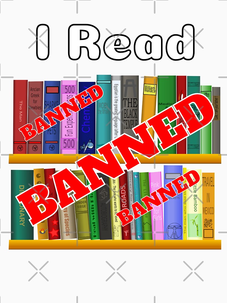 I Read Banned Books - Library World Book Day by Digitalme Designs