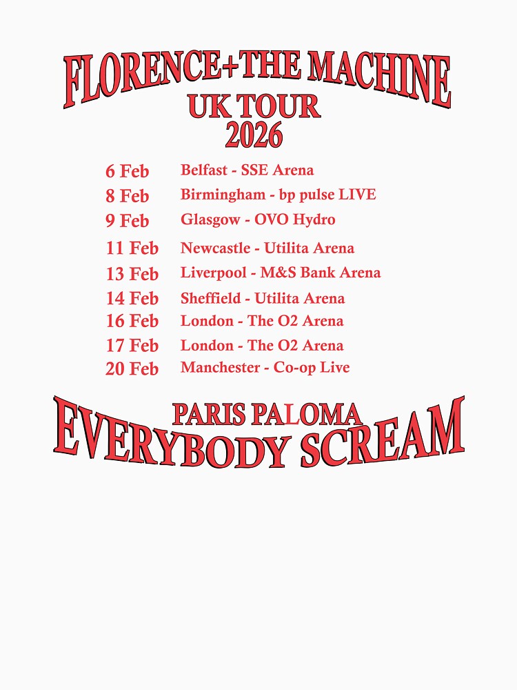 Florence and The Machine 2026 Tour Dates by Nonvacant