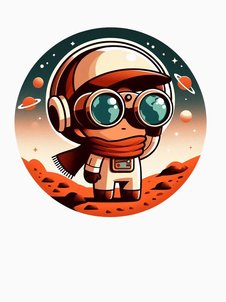 Retro Future Space Explorer Cartoon by Shape-Forge