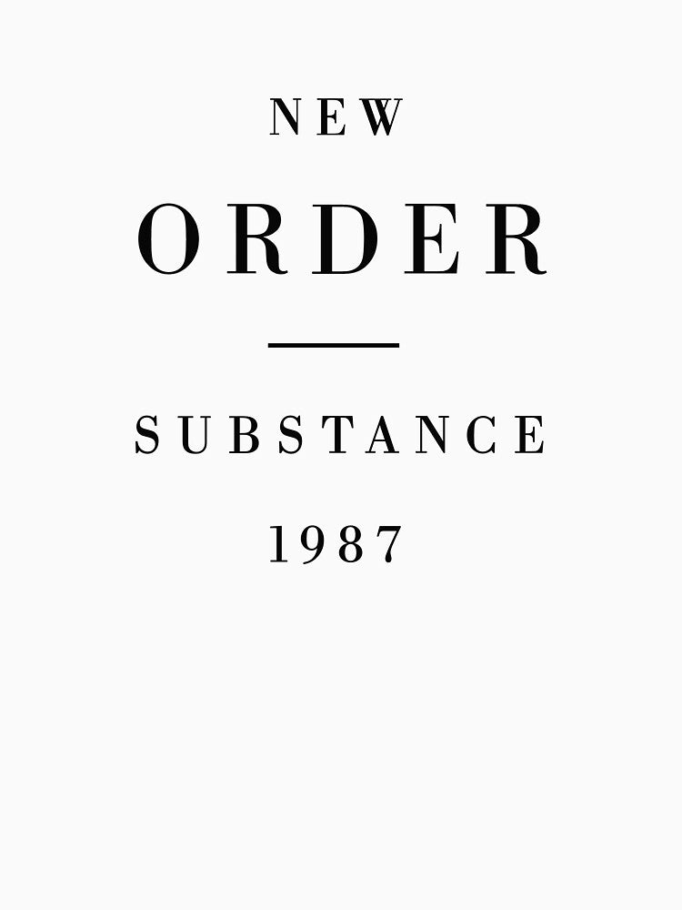 New Order Substance black logo by dsgfx