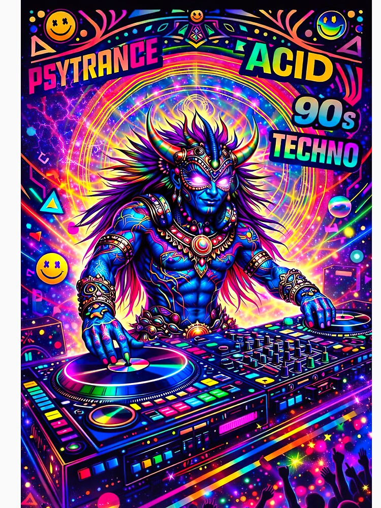 Cosmic Psytrance DJ – Acid 90s Techno Neon Festival by Dominik1994
