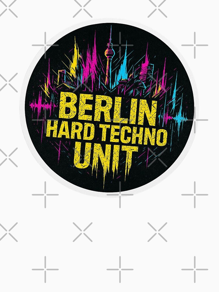 Berlin Hard Techno Unit Urban Rave City Art by |TRSSHOP|