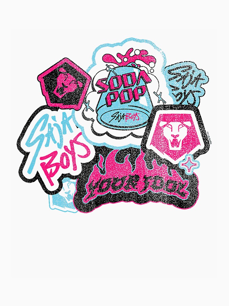 Saja Boys Pride Neon Typography Design by giaoslooshop