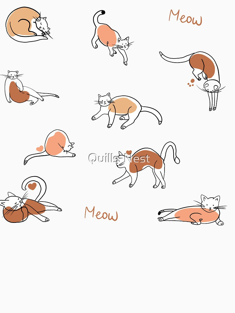 Cute cat sketches by Quills-Nest