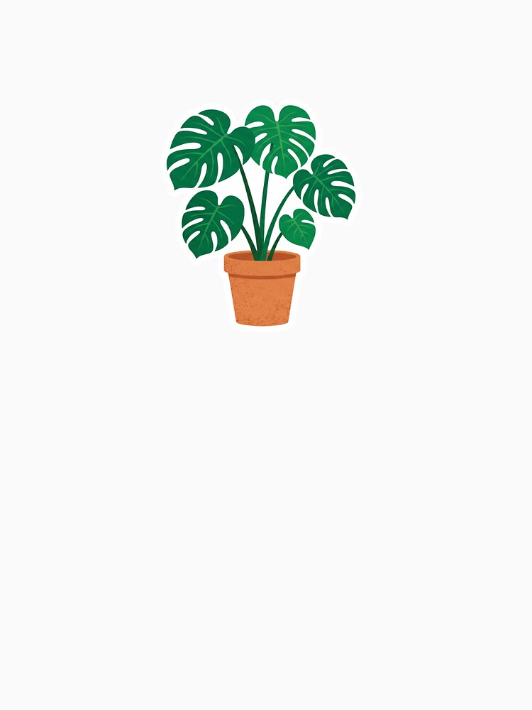 Minimalist Boho Monstera Plant in Terracotta Pot Aesthetic by AuraDraftStudio