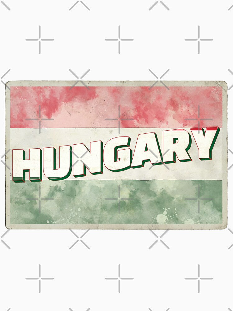 Hungary Vintage style retro souvenir by DeveloperProp0