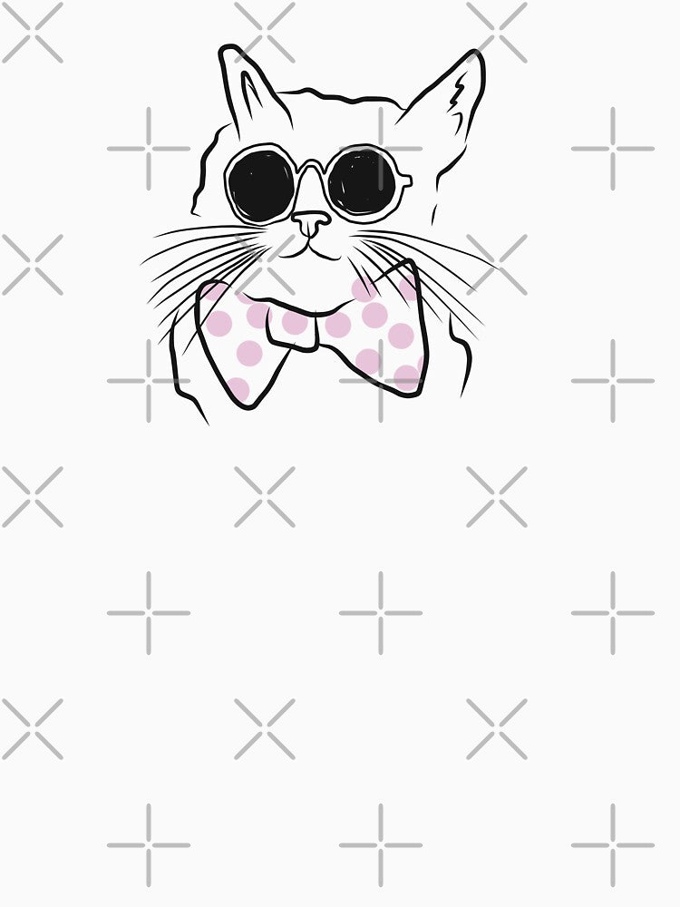Cat cool sunglasses funny minimalist cat lover by Tropical Blood