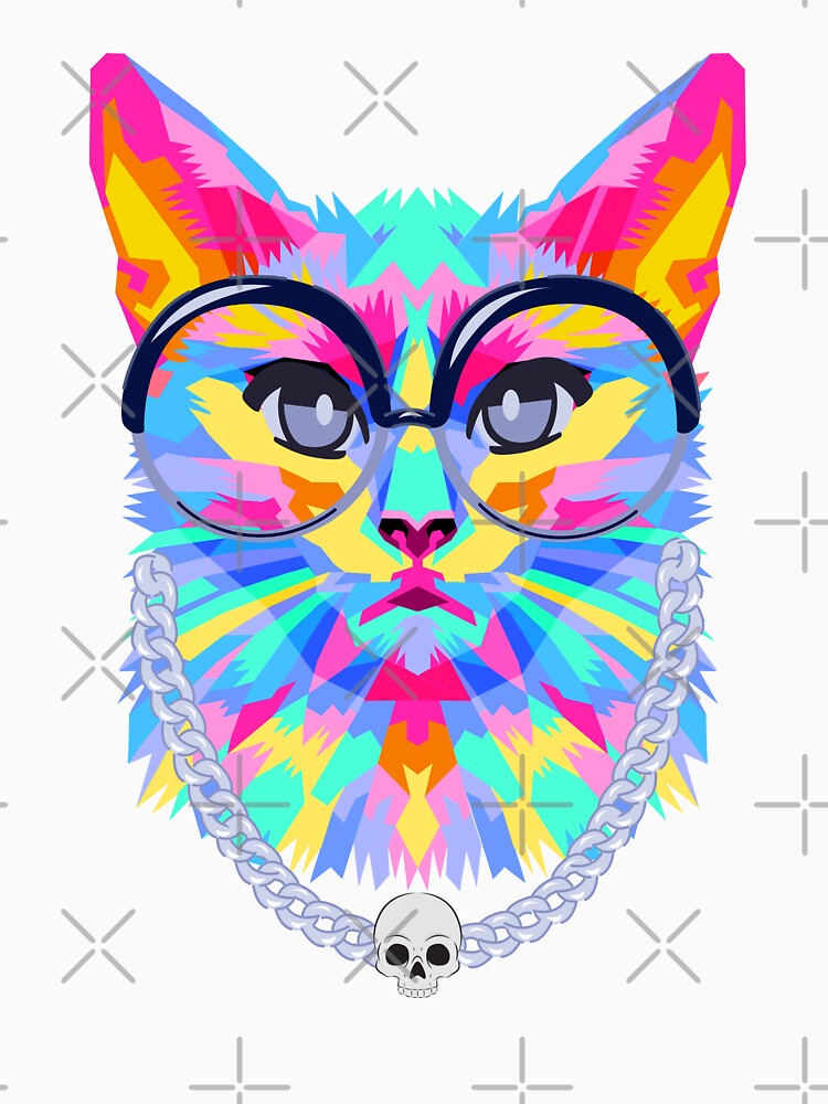 Cat colorful looking thug by Shenuka93