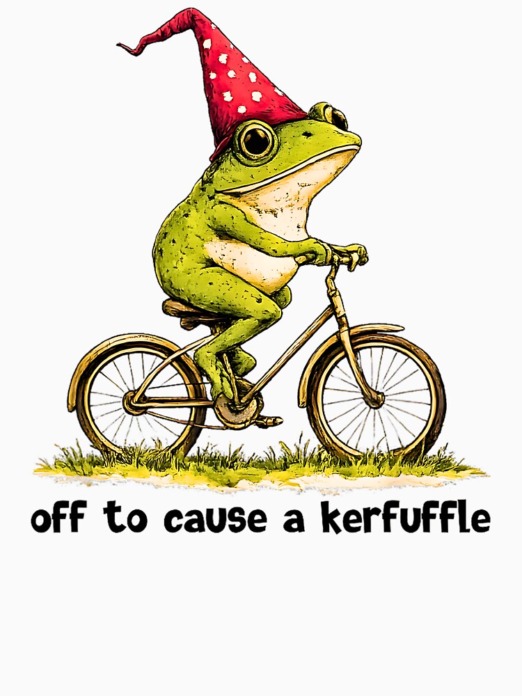 Off To Cause A Kerfuffle Groundhog Funny Frog Meme by FerminVigo