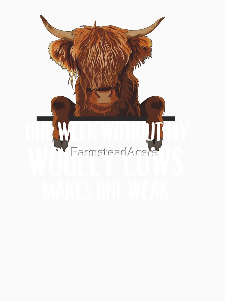 Woolly Brown cows Highland Cow humor by FarmsteadAcers