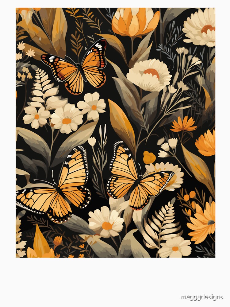 Enchanted Monarch Butterfly Art by meggydesigns
