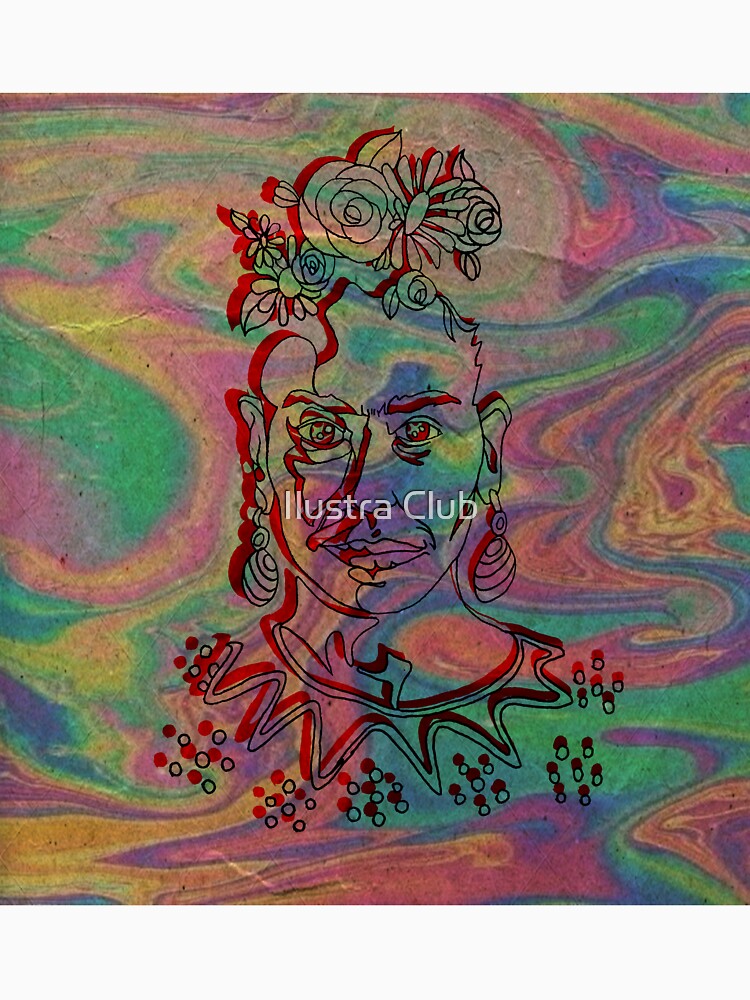 kahlo psychedelic art by Ilustra Club