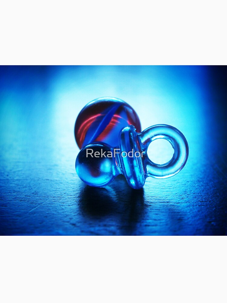 Plastic soother and marble by RekaFodor