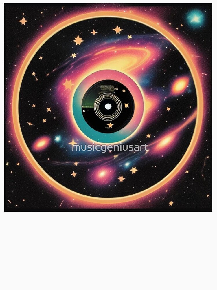 Galaxy Stars Universe Vinyl Record by musicgeniusart