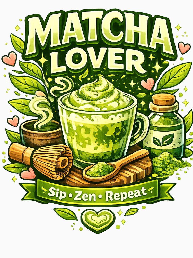 Matcha Lover – Cute Matcha Tea Lover Design by shellymope