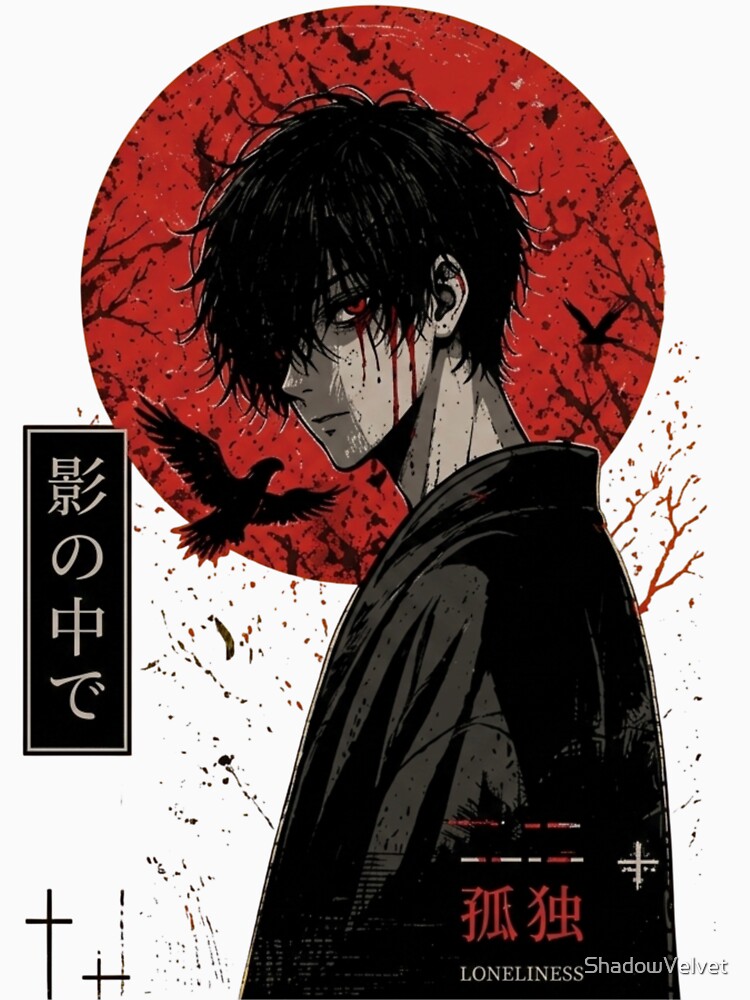 Loneliness In The Shadow - Dark Anime Boy Aesthetic by ShadowVelvet