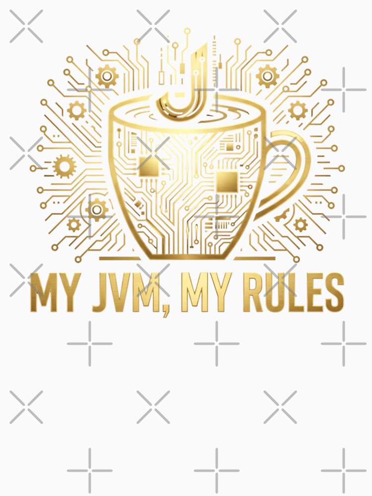 My JVM My Rules Funny Coffee Coding Graphic for Programmer by chattsuede