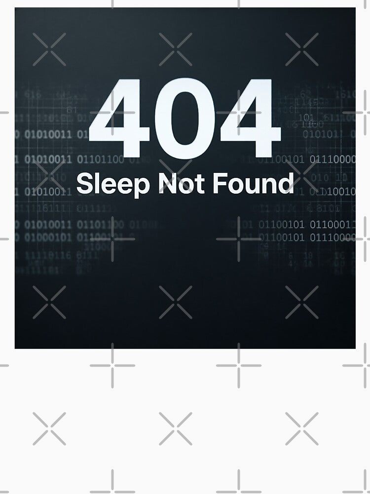 404 Sleep Not Found Programmer Humor Shirt by eikulabs