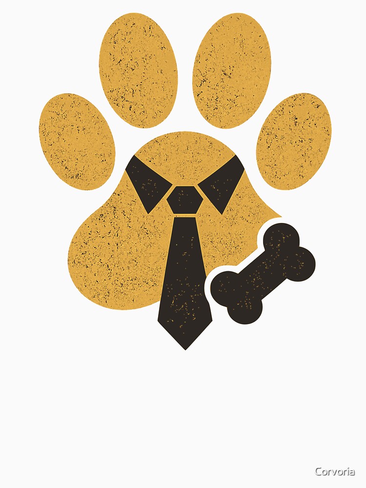Fur Dad Paw Tie Dog Bone by Corvoria
